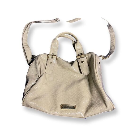 Steve Madden - Beige Reptile Leather - Duffle Purse - Picture 1 of 15